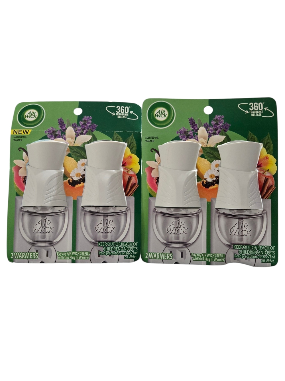 Air Wick Plug-In Oil Warmers (White) - 2 Count/ Pack Of 2